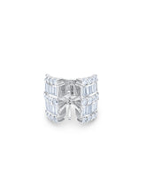 14K White Gold Round & Baguette Cut Semi-Mount Diamond Engagement Ring (2.96 ct)